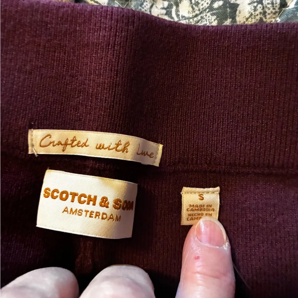 NIB Scotch & Soda Ladies Sweater Short (S) Burgandy Color - Picture 4 of 12